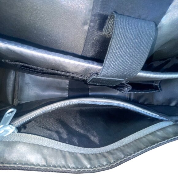 Tumi Men’s Black Nylon Adjustable Strap Durable Travel Laptop Messenger Bag - Picture 12 of 16